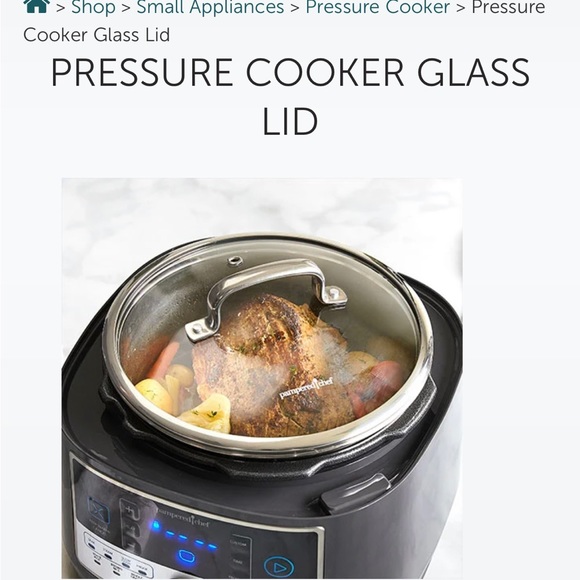 Pampered Chef Kitchen Pampered Chef Pressure Cooker Glass Lid New